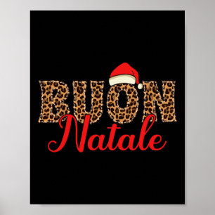 Buon Natale Italian Merry Christmas Poster