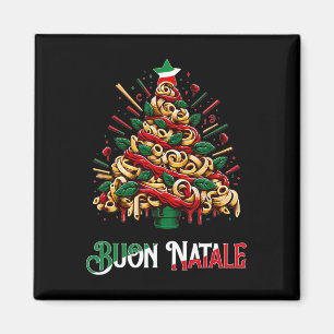 Buon natale italian pasta christmas tree xmas for magnet