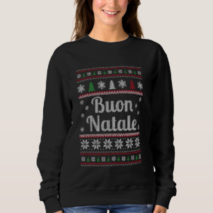 Buon Natale Italian Ugly Christmas Pattern Shirt