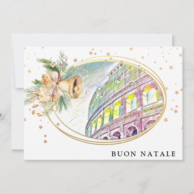 *~* BUON NATALE Italy AP20 Holiday Party Photo Invitation (Front)