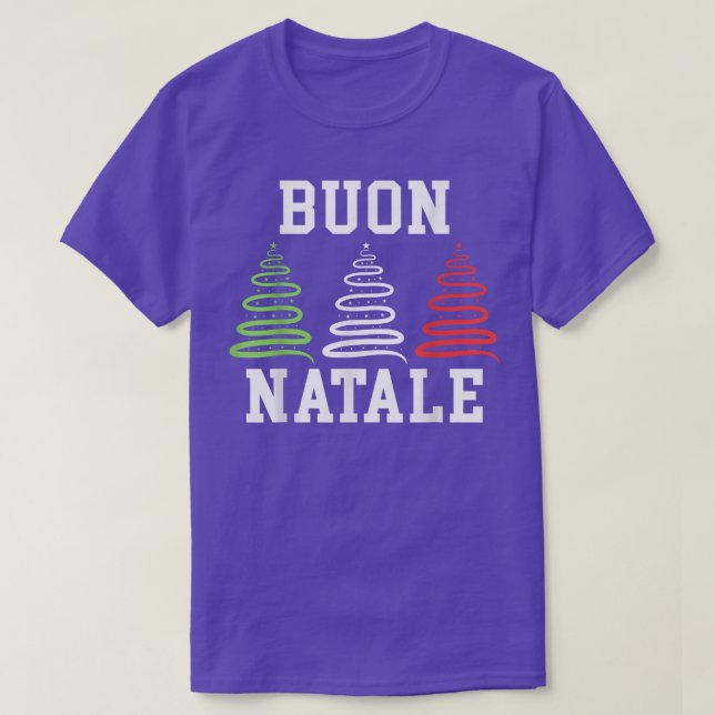Buon Natale Italy Pride Xmas Holiday Italian Chris T-Shirt (Design Front)