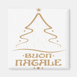 Buon natale merry christmas italian italy holiday magnet