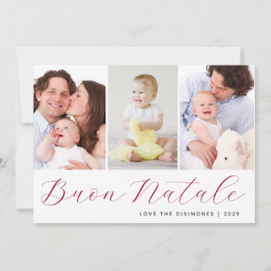 Buon Natale Photo Collage Holiday Card