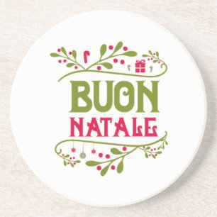 **BUON NATALE** SANDSTONE COASTER
