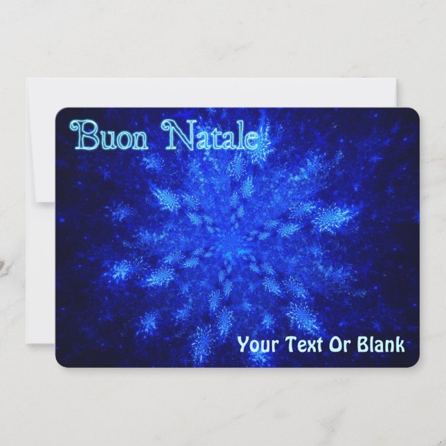 Buon Natale - Snowburst Holiday Card (Front)