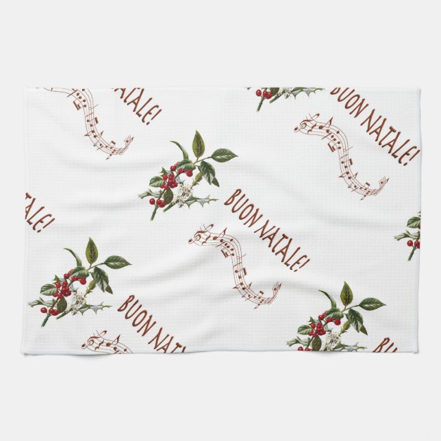 Buon Natale Tea Towel (Horizontal)