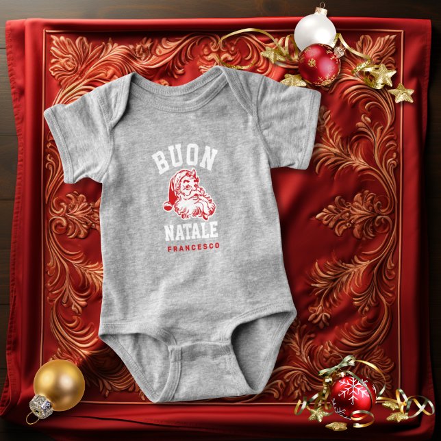 Buon Natale Vintage Santa Baby Bodysuit (Creator Uploaded)