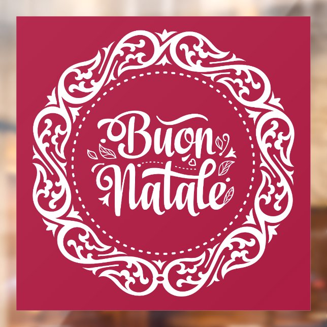 Buon Natale Window Cling (Sheet 2)
