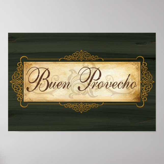 Buon Provecho decor poster (Front)