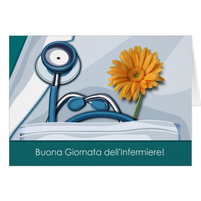Buona Giornata dell'Infermiere. Nurses Day Cards (Front Horizontal)