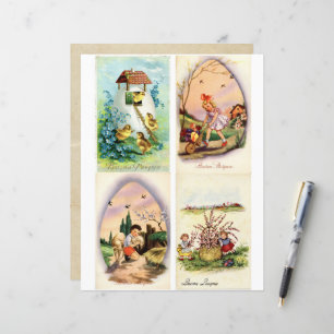 Buona Pasqua Easter Postcards Clipart