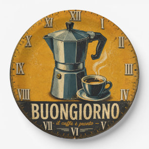Buongiorno Coffee  Paper Plate