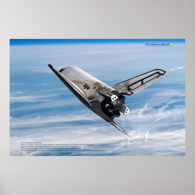 Buran: Legendary Soviet Shuttle in Flight Poster (Front)