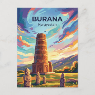 Burana Tower Kyrgyzstan Postcard