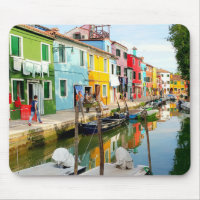 Burano island near Venice, Rainbow Houses in Italy