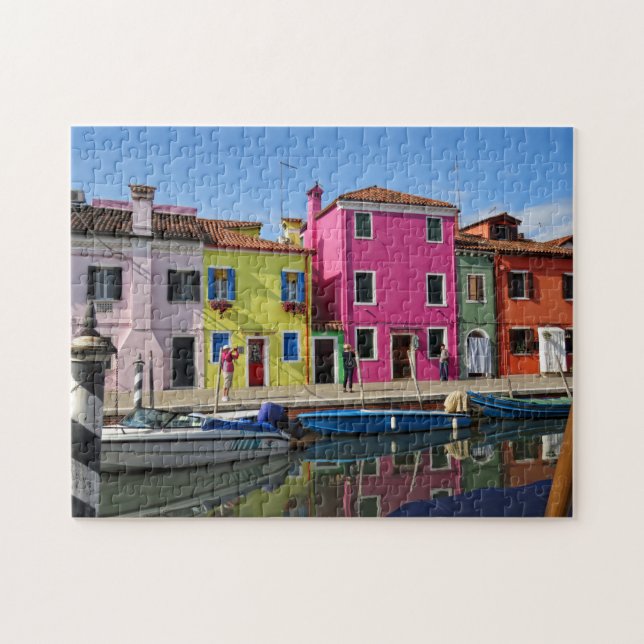 Burano Italy Canal II Jigsaw Puzzle (Horizontal)