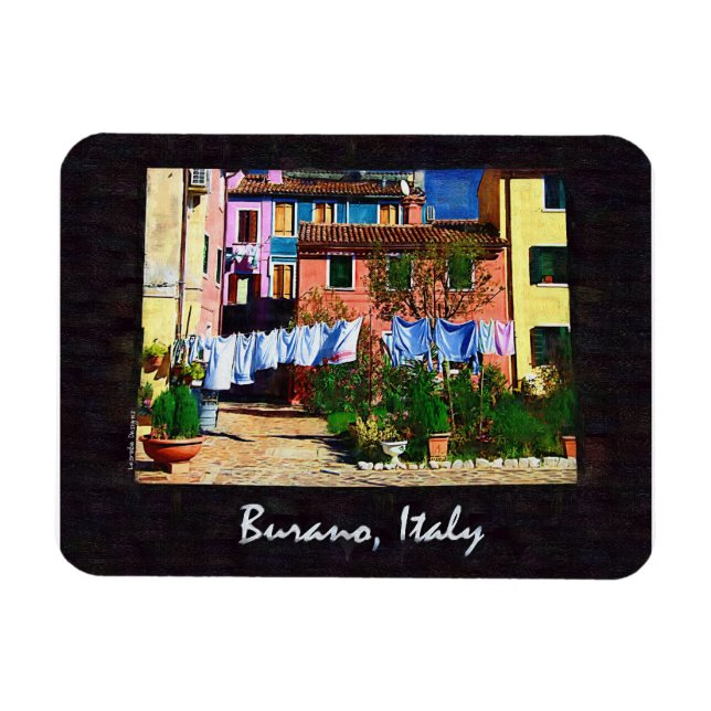 Burano Italy Magnet (Horizontal)