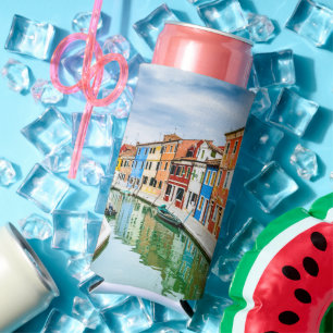 Burano, Italy Seltzer Can Cooler