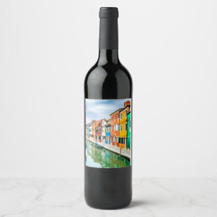 Burano, Italy Wine Label
