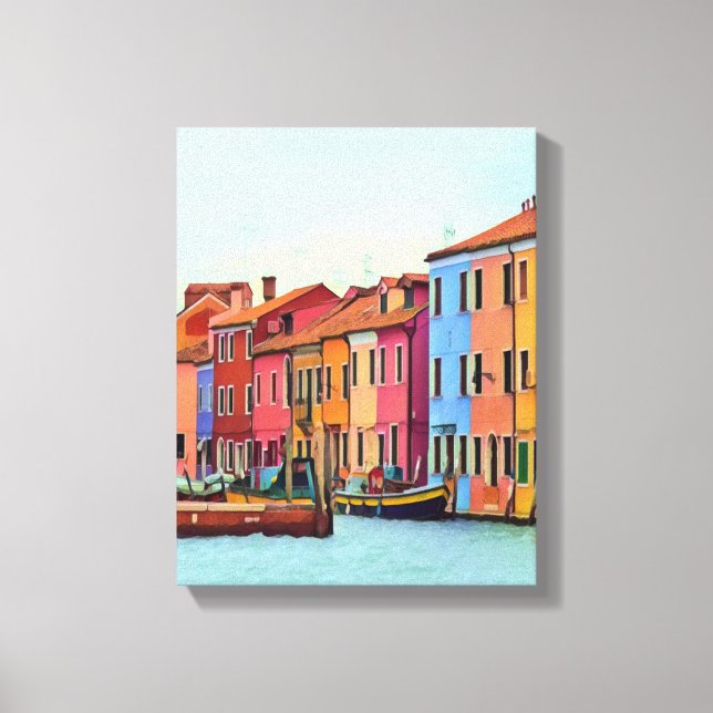 BURANO - Venetian Lagoon Venice - Burano Canvas Print (Front)