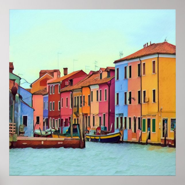BURANO - Venetian Lagoon Venice - Burano Poster (Front)