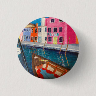 Burano Venice Italy   3 Cm Round Badge