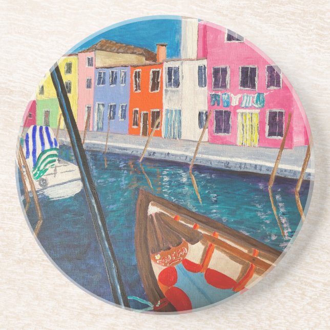 Burano Venice Italy      Coaster (Front)