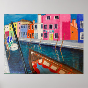 Burano Venice Italy Poster