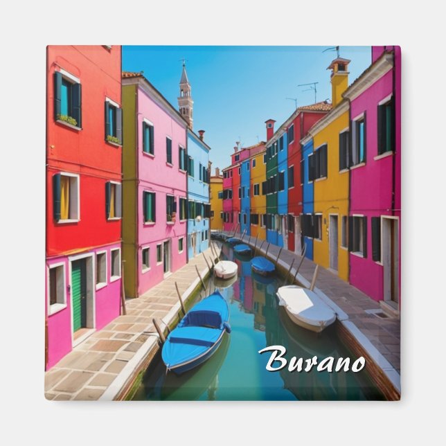 Burano Venice Magnet (Front)