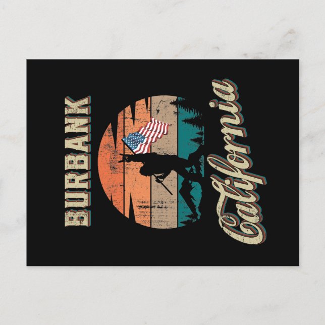 Burbank California Postcard (Front)