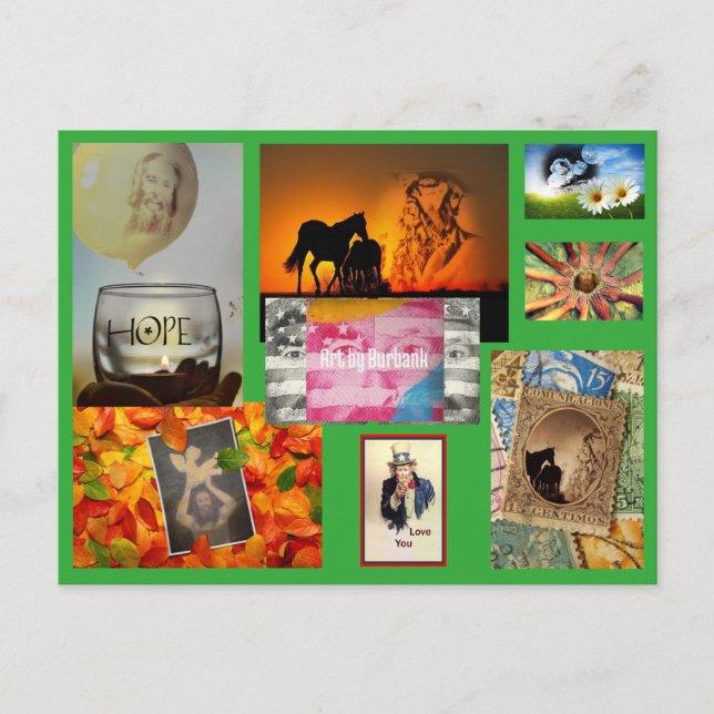 Burbank Postcards - Art by Burbank (Front)