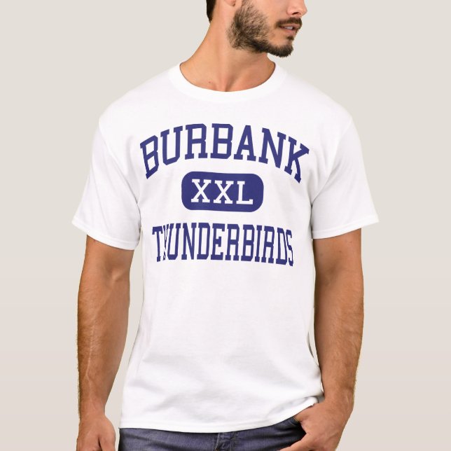 Burbank Thunderbirds Middle Boulder Colorado T-Shirt (Front)