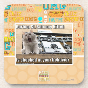 Burbon St. Balcony Kitteh Coaster