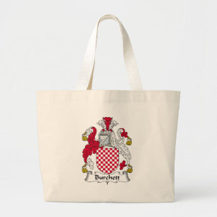 Burchett Family Crest Large Tote Bag