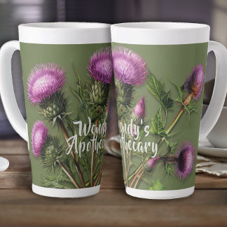 Burdock Herb Personalised Herbalist Latte Mug