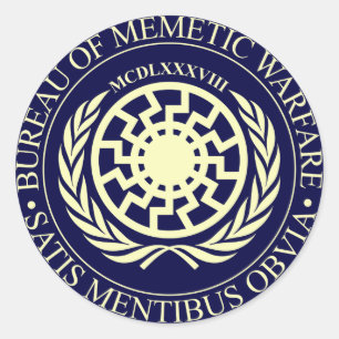 Bureau of Memetic Warfare Classic Round Sticker