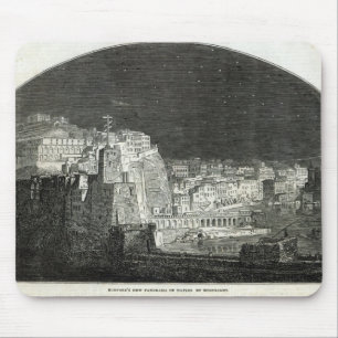 Burford's New Panorama of Naples by Moonlight Mouse Pad
