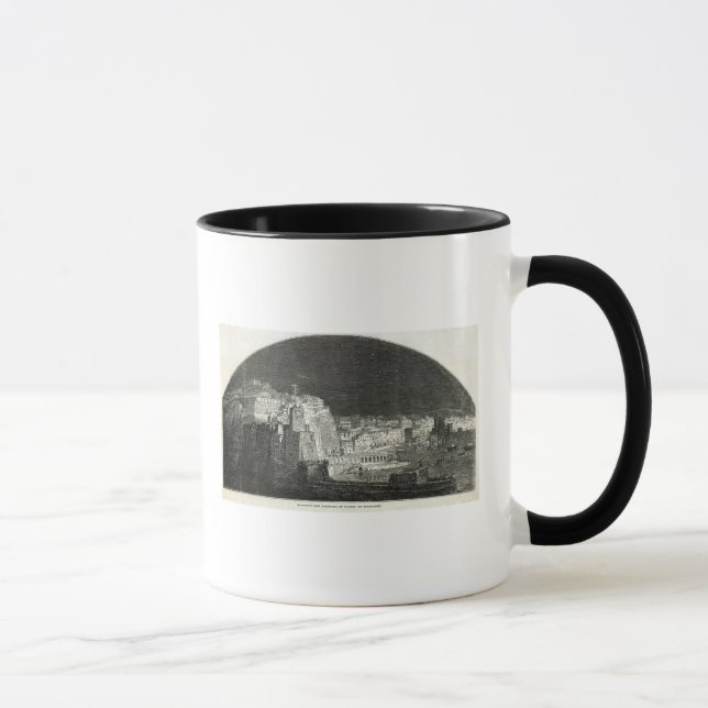 Burford's New Panorama of Naples by Moonlight Mug (Right)