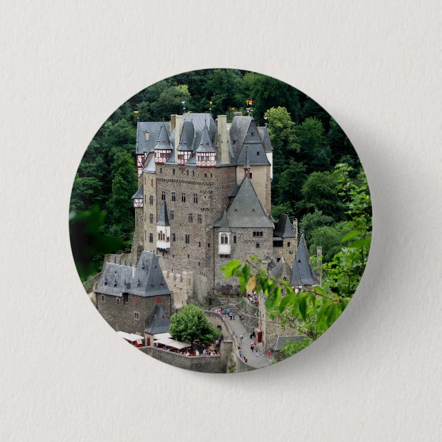 Burg Eltz castle, Germany 6 Cm Round Badge (Front)