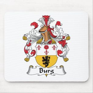 Burg Family Crest Mouse Pad
