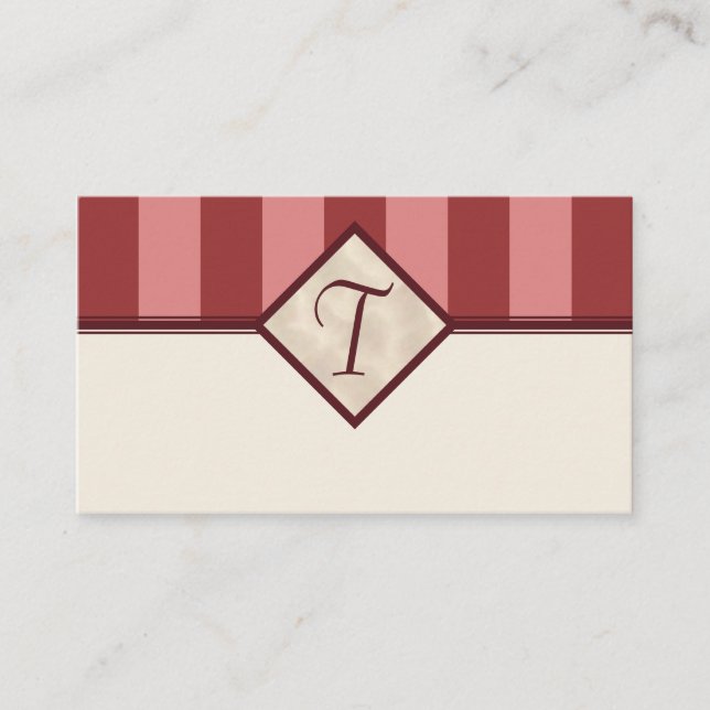 Burgandy & Pink Wedding Gift Registry Cards (Front)