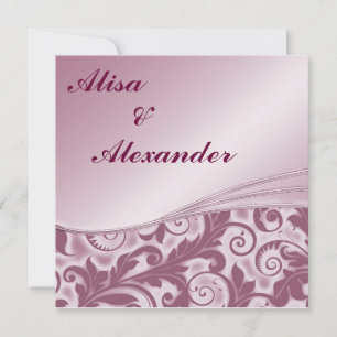 Burgandy Wedding invitations Announcements