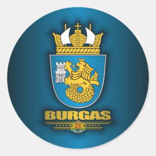 Burgas COA Classic Round Sticker
