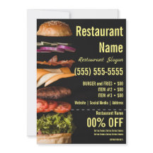 Burger 5x7 Flyer