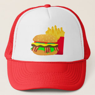 Burger and Fries Trucker Hat