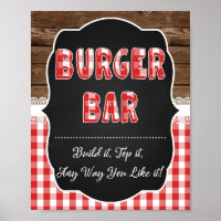 Burger Bar Sign - Red Baby Q