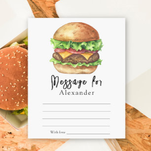 Burger BBQ Time Capsule Message
