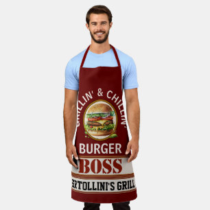 Burger Boss All-Over Print Apron