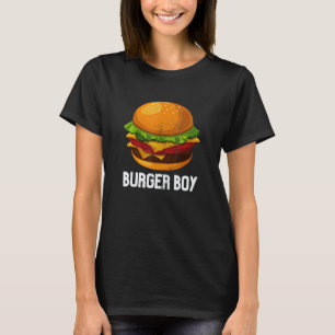 Burger Boy Cheeseburger Hamburger  Vegans T-Shirt