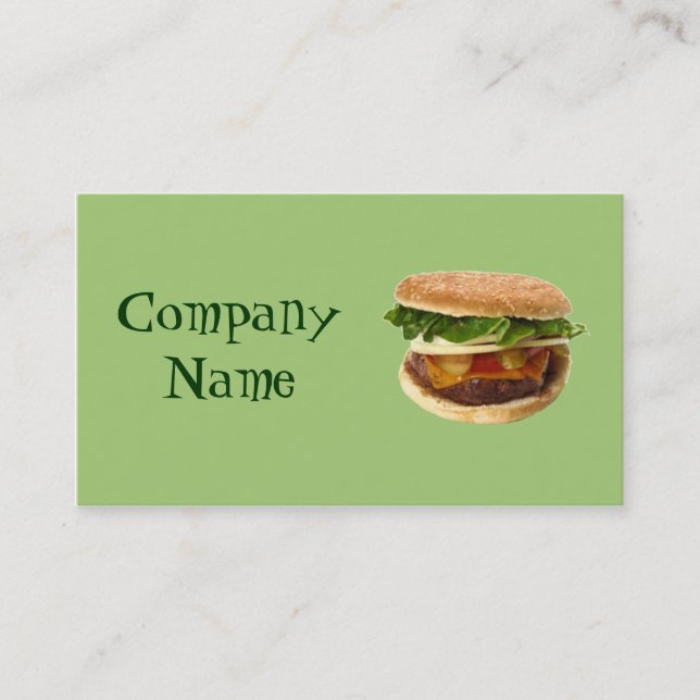 Burger Business Card (Front)